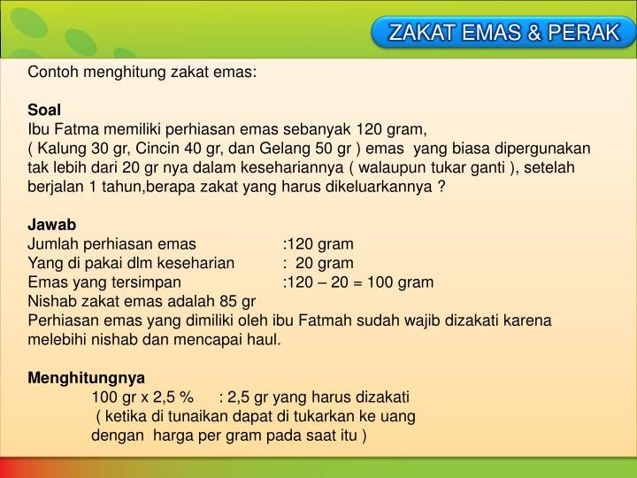 Contoh Zakat Mal Panduan Lengkap Perhitungan dan Pembayaran 2 Contoh zakat mal