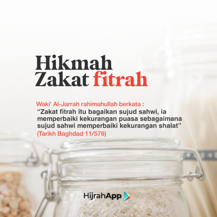 Zakat fitrah hikmah waktu inilah penuaian Salah satu hikmah dari zakat fitrah adalah