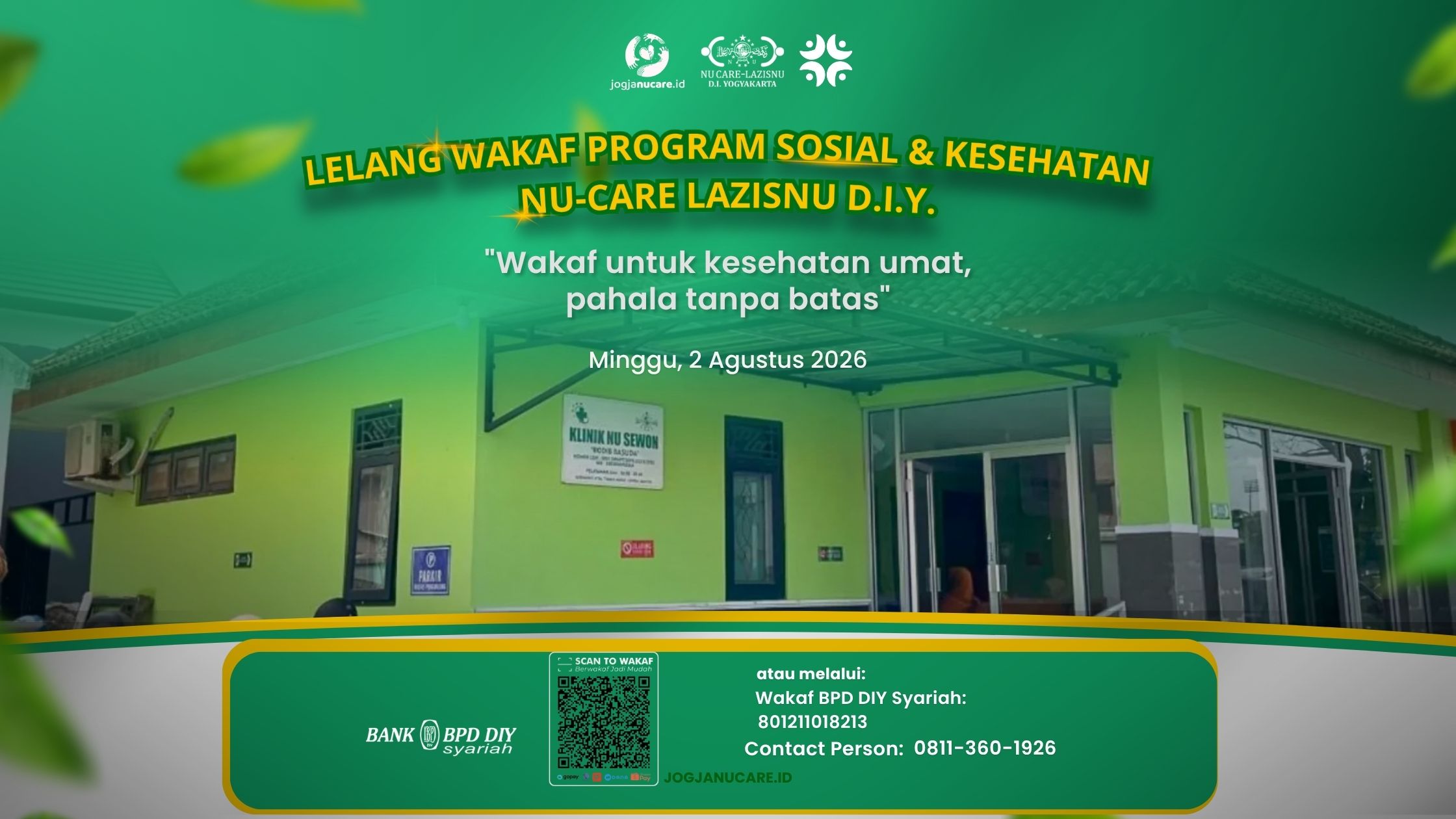 HOME 16 LAZISNU 2240 x 1260 piksel zakat, infak, sedekah